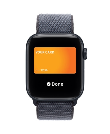 Apple Watch SE 3, aluminijsko kućište ponoćno crne boje, Apple Pay u Apple Walletu, Digital Crown s desne strane, remen, sportska naraukvica plavičasto sive boje